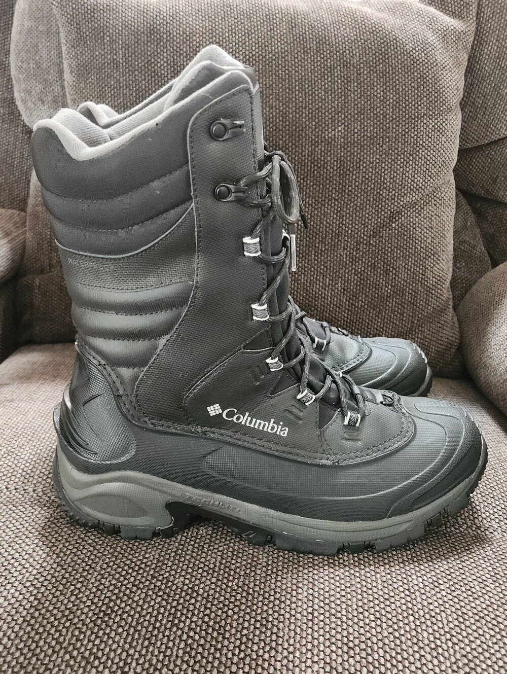 Columbia Bugaboot III Mens Black Winter Snow Boot 600g Thinsulate TechLite 11.5